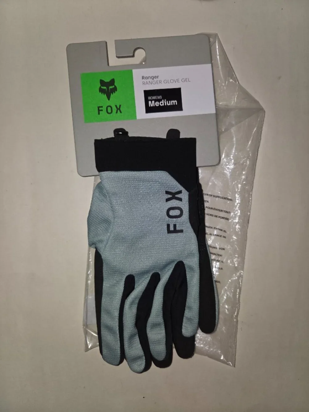 Fox Racing Ranger Gel Women's Mountain Bike Gloves Arc Blue Size M Retail $45